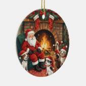 Playa Santa & Pets Weihnachten Keramik Ornament (Rechts)