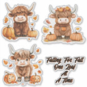 Playable Hochlandkuh Großaufkleber Aufkleber (Vorderseite)