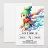Playable Printable Monkey Birthday Einladung (Vorne/Hinten)