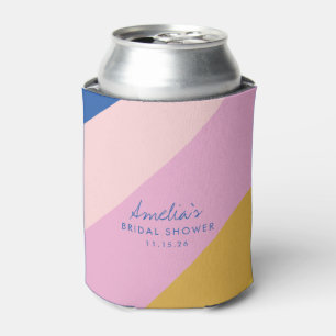 Playable Stripes Blue Yellow Custom Brautparty Dosenkühler