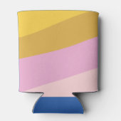 Playable Stripes Blue Yellow Custom Brautparty Dosenkühler (Rückseite)