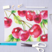 Playable Watercolor Cherries Seidenpapier (Handwerk)