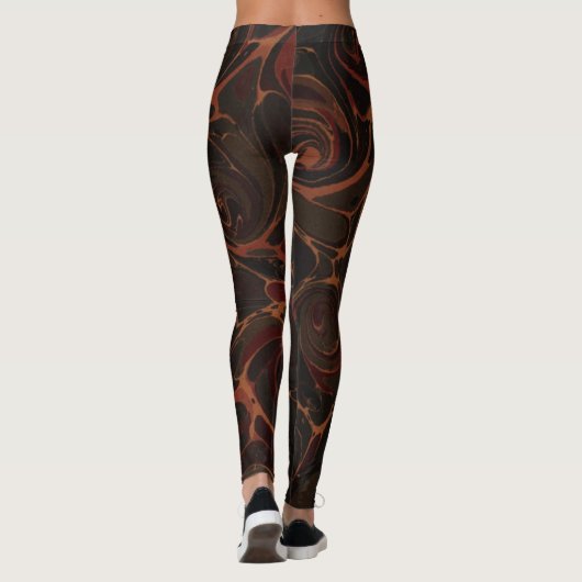 Playable Wirbel Dark Brown Leggings (Rückseite)