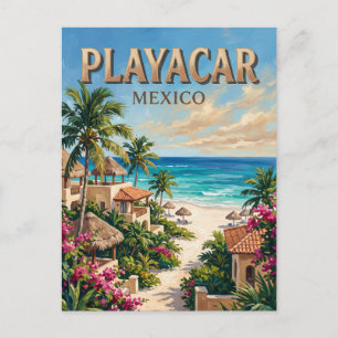 Playacar Mexiko Postkarte