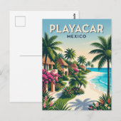 Playacar Mexiko Postkarte (Vorne/Hinten)
