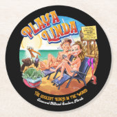 PlayaLinda Beach Paper Coaster Runder Pappuntersetzer (Vorderseite)
