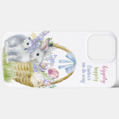 Playame Spring Osterkörbe Bunny Pastel Floral 2 Case-Mate iPhone Hülle (Rückseite (Horizontal))