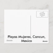 Playas Mujeres-Cancun Mexiko Postkarte (Rückseite)
