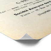 Playbill for Madame Butterfly by Giacomo Poster (Ecke)