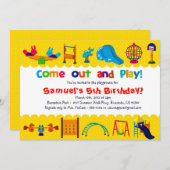 PLAYBOBODEN - Einladungen zur Geburtstagsparty (Vorne/Hinten)