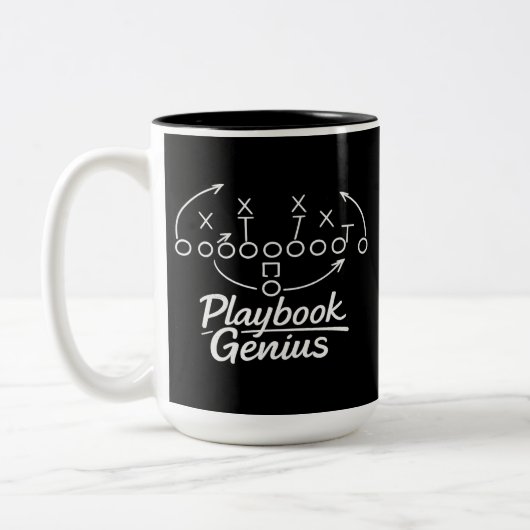 Playbook Genius Zweifarbige Tasse (Links)