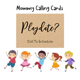 Playdate Kraft Mommy Calling Card Telefonnummerkarte