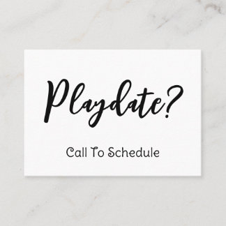 Playdate Mommy Calling Card Telefonnummerkarte