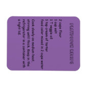 Playdough Recipe Magnet (Horizontal)