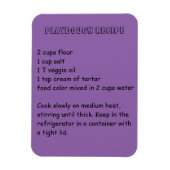 Playdough Recipe Magnet (Vertikal)