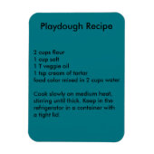 Playdough Recipe Magnet (Vertikal)