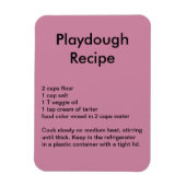 Playdough Recipe Magnet (Vertikal)