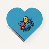 Player 1 & 2 Married Gamer Notizblock (Vorderseite)