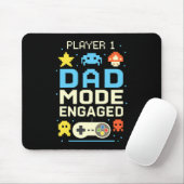 Player 1 Vater Modus Verlobt Mousepad (Mit Mouse)