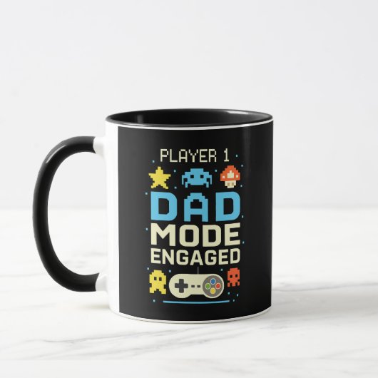 Player 1 Vater Modus Verlobt Tasse (Links)