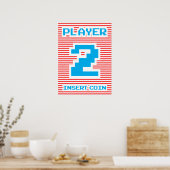 Player 2, Arcade Game, Poster (Küche)