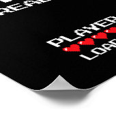 Player 2 Player 3 Loading - Retro Gaming - Poster (Ecke)