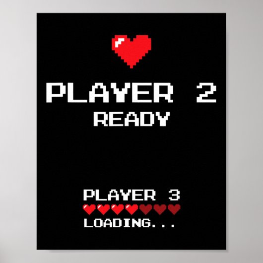 Player 2 Player 3 Loading - Retro Gaming - Poster (Vorne)