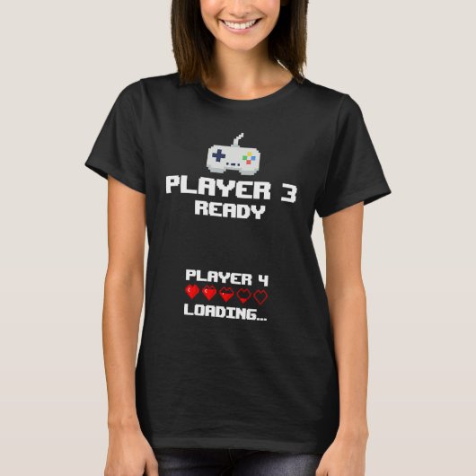 Player 3 Player 4 Loading Gamming New Baby T-Shirt (Vorderseite)