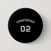 Player Name Jersey Number Mens Long Sleeve Button (Vorderseite)