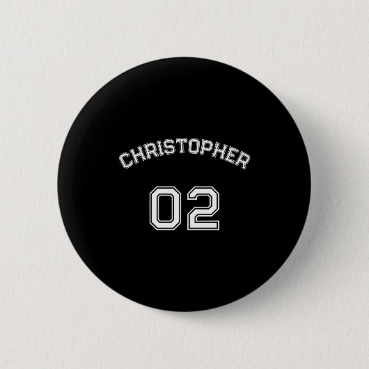 Player Name Jersey Number Mens Long Sleeve  Button (Vorderseite)