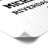 Player Number 18 Senior Sports Team Foto Collage Poster (Ecke)