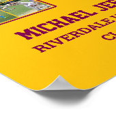 Player Number 18 Senior Sports Team Foto Collage Poster (Ecke)