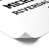 Player Number 19 Senior Sports Team Foto Collage Poster (Ecke)