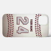 Player Number 24 - Coole Baseball-Sticks sehen Case-Mate iPhone Hülle (Rückseite (Horizontal))