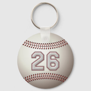 Player Number 26 - Coole Baseball-Sticks Schlüsselanhänger