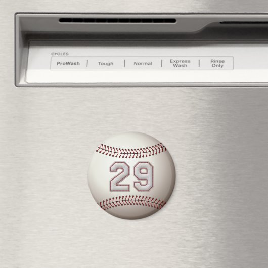 Player Number 29 - Coole Baseball-Sticks Magnet (In Situ (Geschirrspüler))