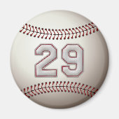 Player Number 29 - Coole Baseball-Sticks Magnet (Vorne)