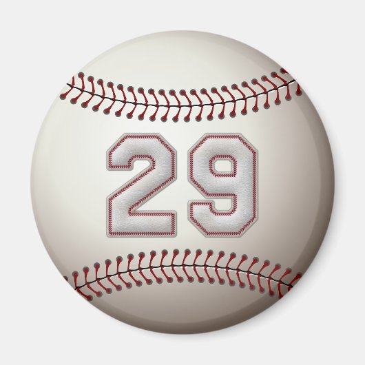 Player Number 29 - Coole Baseball-Sticks Magnet (Vorne)