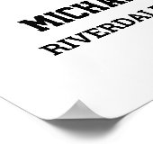 Player Number 8 Senior Sports Team Foto Collage Poster (Ecke)