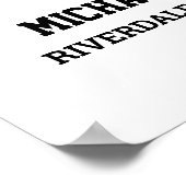 Player Nummer 3 FotoCollage für Senior Sports Team Poster (Ecke)