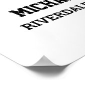 Player Nummer 7 Foto Collage des Senior Sports Tea Poster (Ecke)