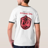 Player One Fox Emblem - das exklusive Gamer-Emblem T-Shirt (Rückseite)