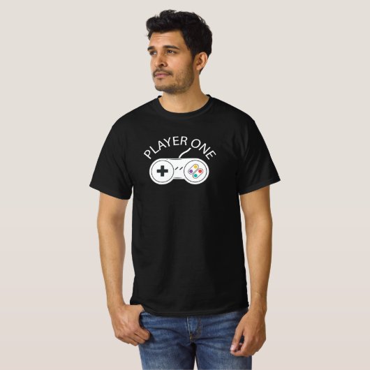 Player One Gamer - Video Game Controller - Geschen T-Shirt (Vorne ganz)
