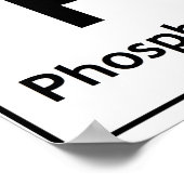 PLaYEr Periodic Table Elements Words Chemistry Poster (Ecke)