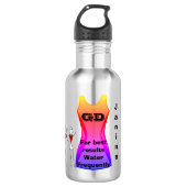 Player Positionen Personalisiert Netball Trinkflasche (Vorderseite)