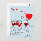 Player Positionierung Liebe Netball GK Clipart Pos Postkarte (Vorne/Hinten)