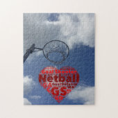 Player Positionierung Liebe Netball Jigsaw Puzzle (Vertikal)