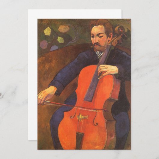 Player Schneklud Portrait von Paul Gauguin (Vorne/Hinten)