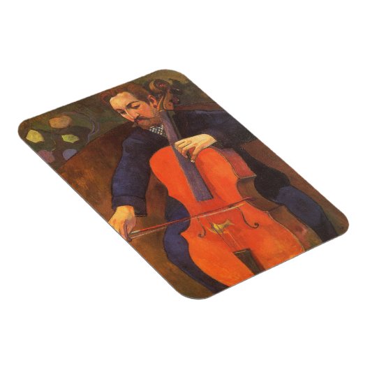 Player Schneklud Portrait von Paul Gauguin Magnet (Rechte Seite)