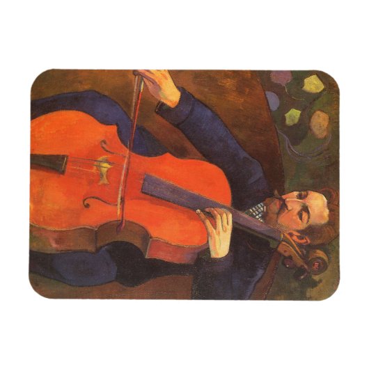Player Schneklud Portrait von Paul Gauguin Magnet (Horizontal)